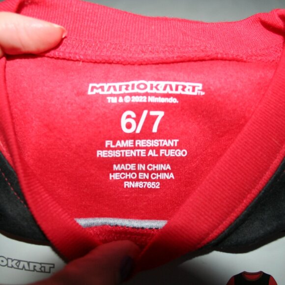 🏅 NTW MARIO KART PJs BOYS 6 7 PAJAMAS SET SHIRT PANTS GAMER NINTENDO BRAND NEW - Picture 8 of 10